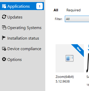 Zoom Client in Software Center