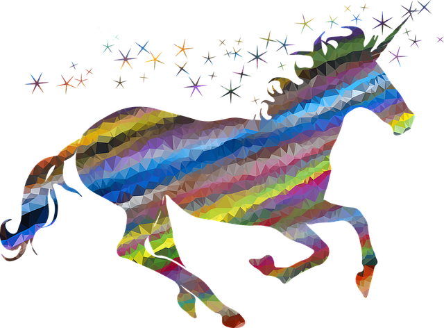 Unicorn that colorful rainbow