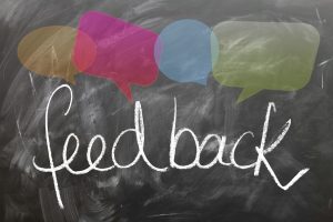 Thought bubbles over feedback